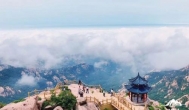 海边，一群大妈在拍照