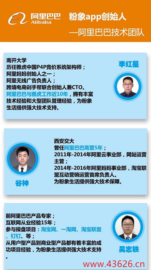 粉象生活高管介绍