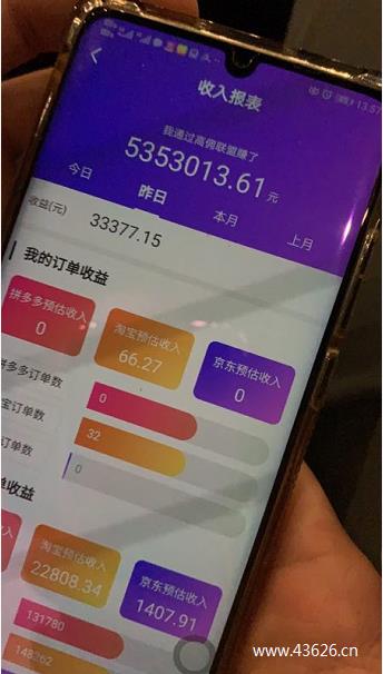 高佣联盟日赚3万元