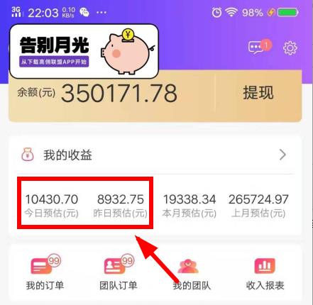 高佣联盟宝妈收入图