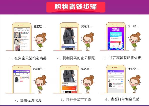 高佣联盟购物省钱步骤
