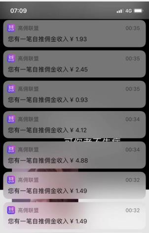 高佣联盟发圈赚钱效果