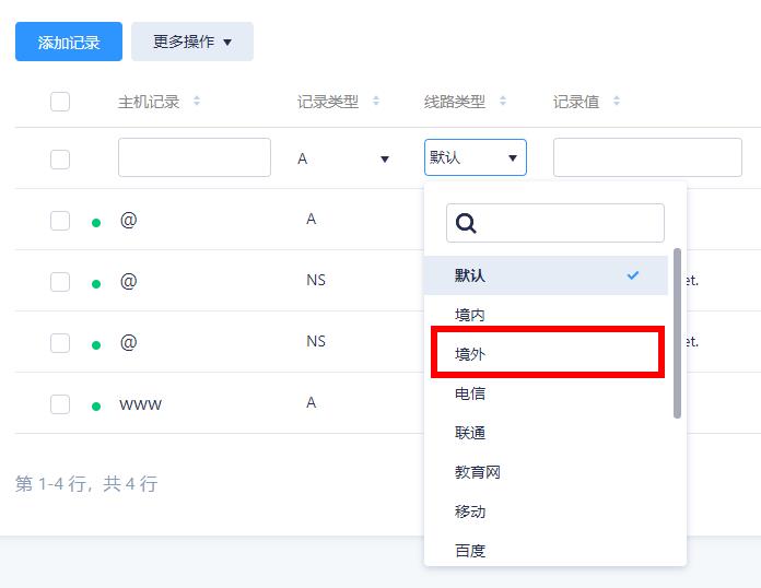 dnspod域名解析